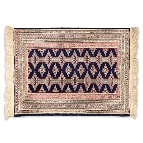 Pakistani Hand-Knotted Mori Bokhara Rug – 3’2” x 5’5” – Late 20th C.