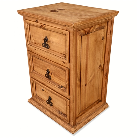 Rustic Pine Three Drawer Chest by Rusticos Sierra