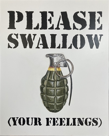 'Please Swallow' (Your Feelings) - Bob Diven Original