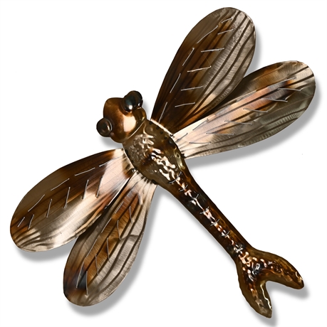 20" Metal Dragonfly Wall Sculpture