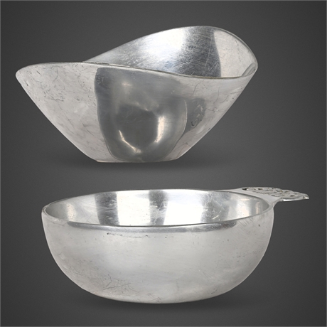 Vintage Nambe Alloy Bowls #212 & #569 — Iconic Mid-Century Serveware
