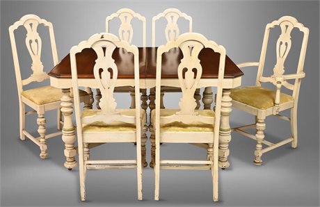 French Provincial Dining Table and Chairs by Reaser Furniture