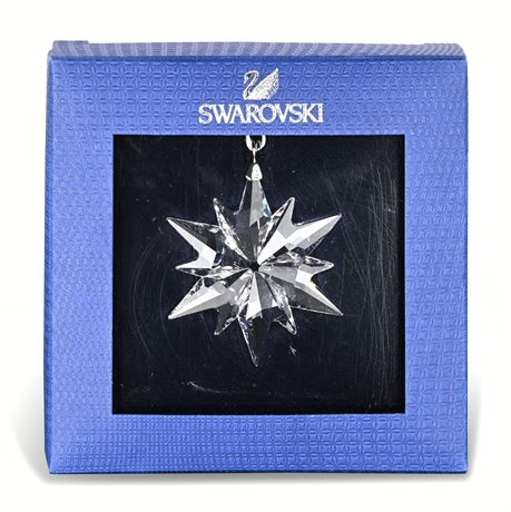 Swarovski Crystal 12-Point Star Ornament in Original Box – Excellent