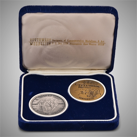 Telluride Centennial 999 Silver Medallion Set
