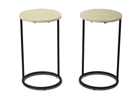 Pier 1 Mother of Pearl Side Tables