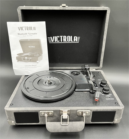 VICTROLA BLUETOOTH SUITCASE RECORD PLAYER