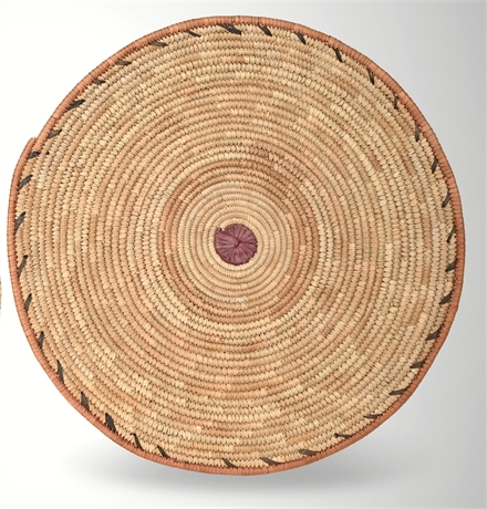 Hopi Basket Plaque — Coiled, Mid-20th C.