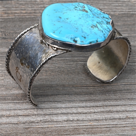 Sterling Silver & Turquoise Chunky Cuff