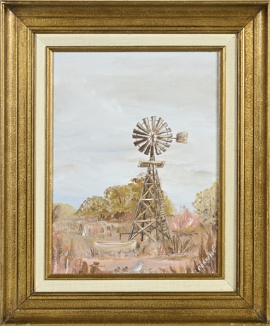 Windmill Oil on Canvas
