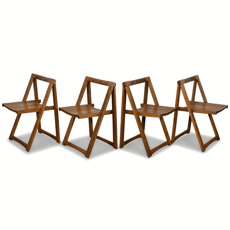 Aldo Jacober for Alberto Bazzani Folding Chairs