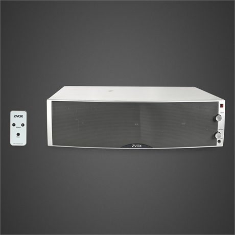 ZVOX 325 Single-Cabinet Audio System – Silver Finish, With Remote