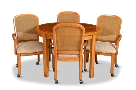 Oak Breakfast Table & Chairs