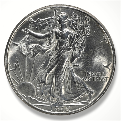 1945 Walking Liberty Half Dollar - 90% Silver