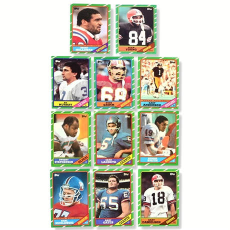 1986 Topps Football Card Collection