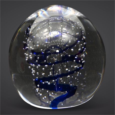 Kosta Suspended Bubble Paperweight