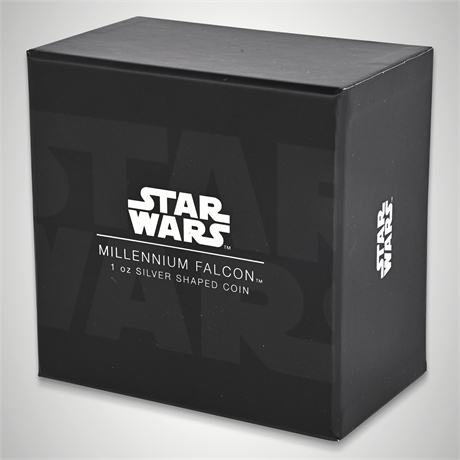 Star Wars Millennium Falcon 1oz Silver Coin 2021 Niue COA #02410