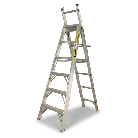 Werner CraftMaster Model 386 5-Way Aluminum Combination Ladder, 6–13 ft, Type I