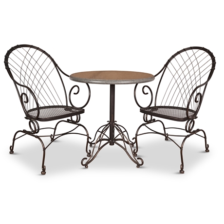 Jaclyn Smith “Cherry Valley” 3-Piece Rocking Bistro Set