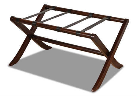 Frontgate Mahogany Folding Luggage Rack