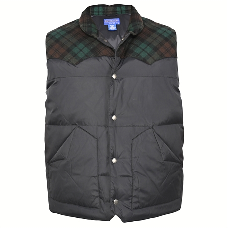 Pendleton Down Filled Western Wear Wool Vest