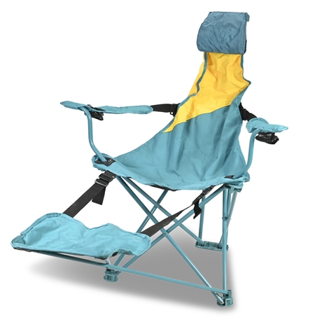 Ozark Trail Folding Lounge Chair with Footrest