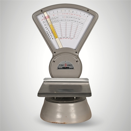 Pitney Bowes Model S-103 Postal Scale — 3 lb Capacity, Industrial Design
