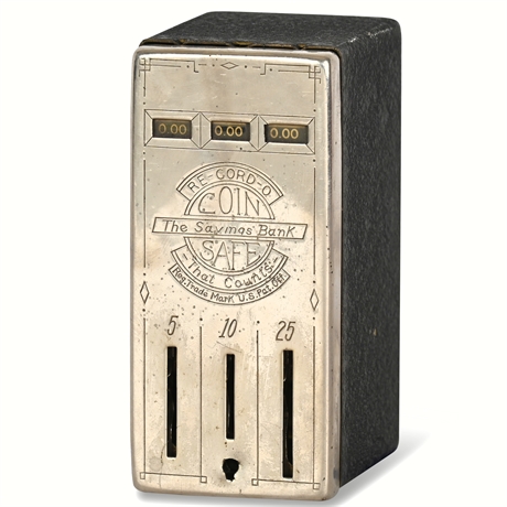 Antique Record-O Coin Safe Bank