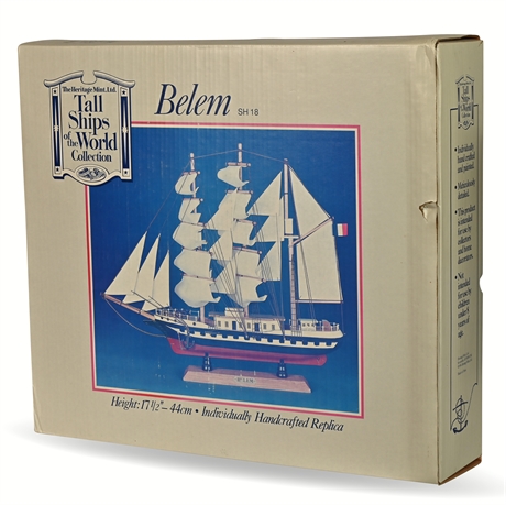Belem Wood Model Ship by Heritage Mint