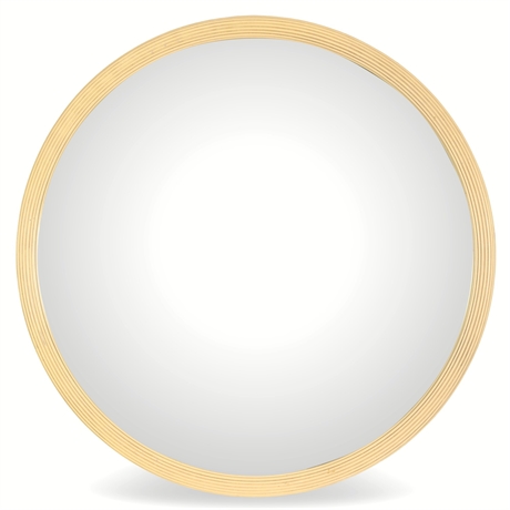 41"  Round Wall Mirror with Gold-Toned Frame