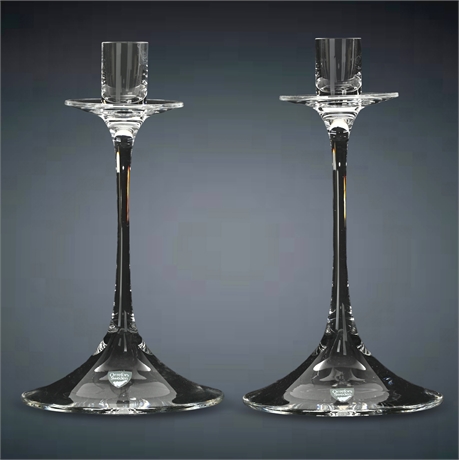 Pair Orrefors "Gabriel" Candlesticks