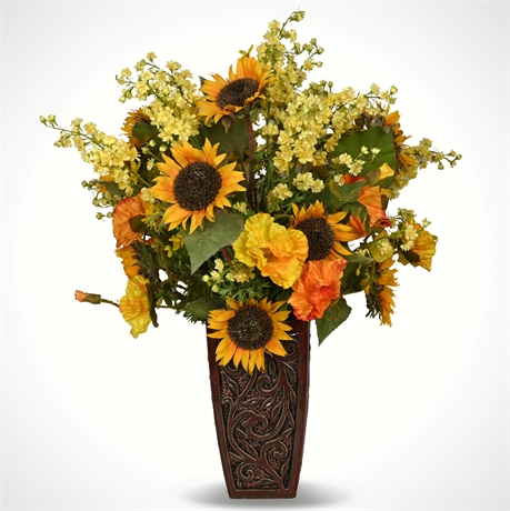 Vibrant Faux Floral Arrangement