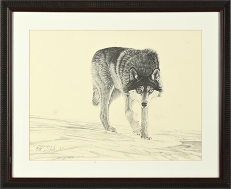 Michael Shannon Signed Limited Edition Wolf Print