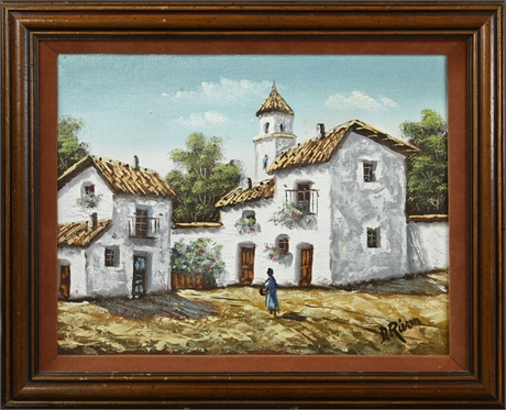 D. Rivera Original Oil on Canvas