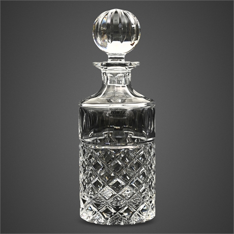 Towle Crystal Decanter 24% Lead Poland Cut Glass w/ Stopper