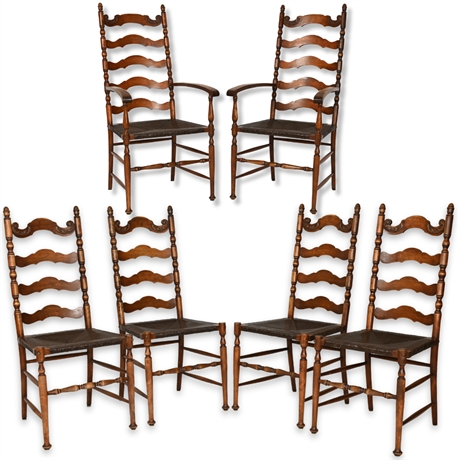 Antique Karpen Ladderback Chairs