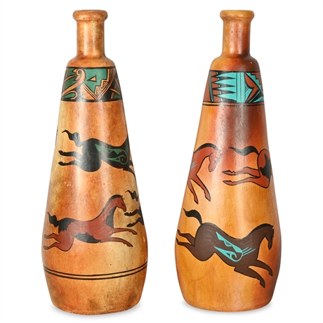 R. Galvan Southwest Style Vases