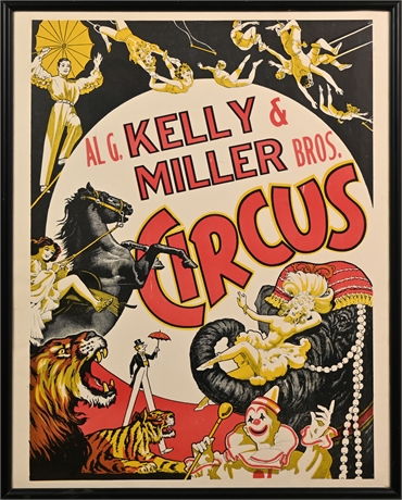 Kelly & Miller Bros. Circus Poster