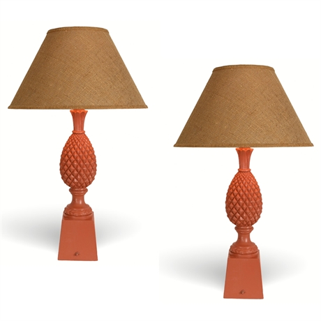 Vintage Ananas Table Lamps