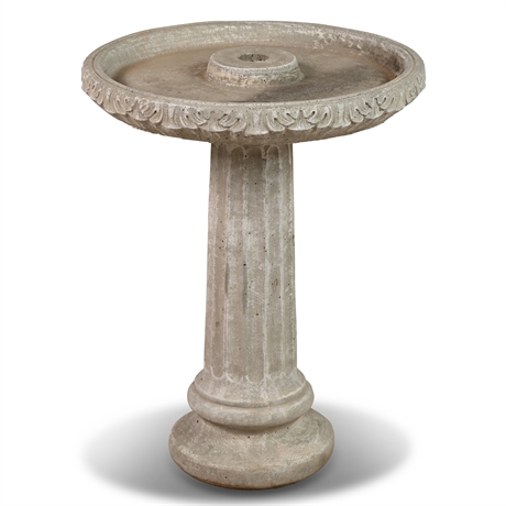 Cast Cement Bird Bath