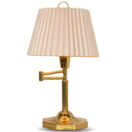 Vintage Articulating Arm Brass Lamp