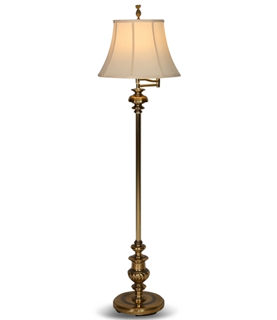 58" Brass Finish Floor Lamp