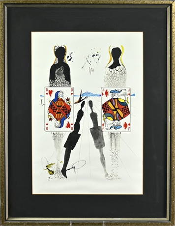 Salvador Dalí 'Queen's Croquet' Lithograph 1968