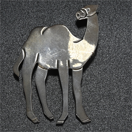 Vintage Taxco Sterling Silver Camel Pendant