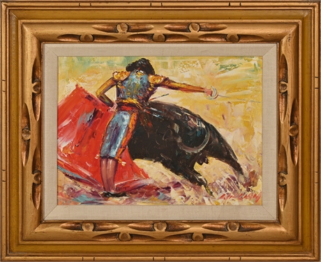 Mid-Century 'Corrida' Painting