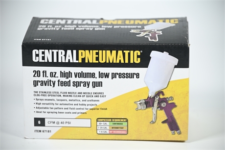 New Central Pneumatic Spray Gun