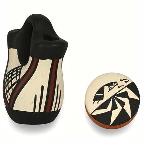 Miniature Navajo Wedding Vase & Acoma Pot