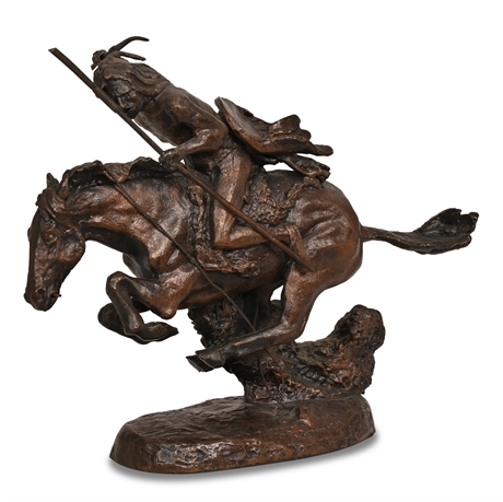 Frederic Remington 'The Cheyenne' Bronze Sculpture
