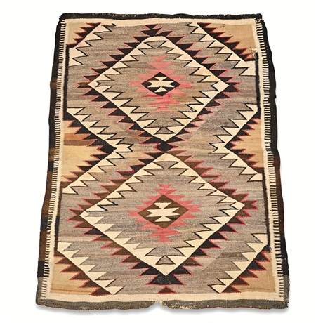 Navajo Diamond Rug, Early 20th Century
