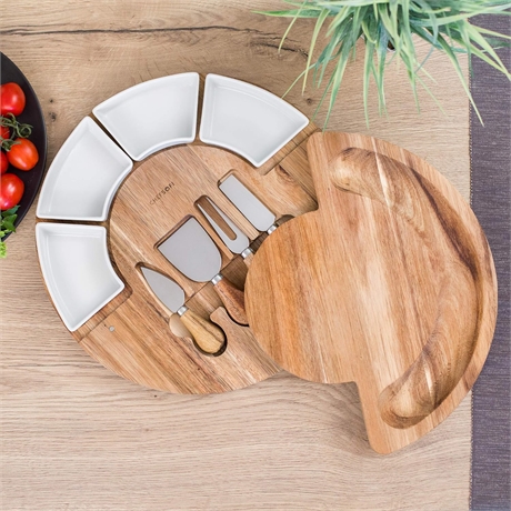 Chefsofi® Charcuterie Cheese Board and Platter Set