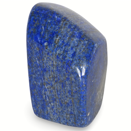 Polished Lapis Lazuli Specimen with Pyrite Veining - 397 Grams